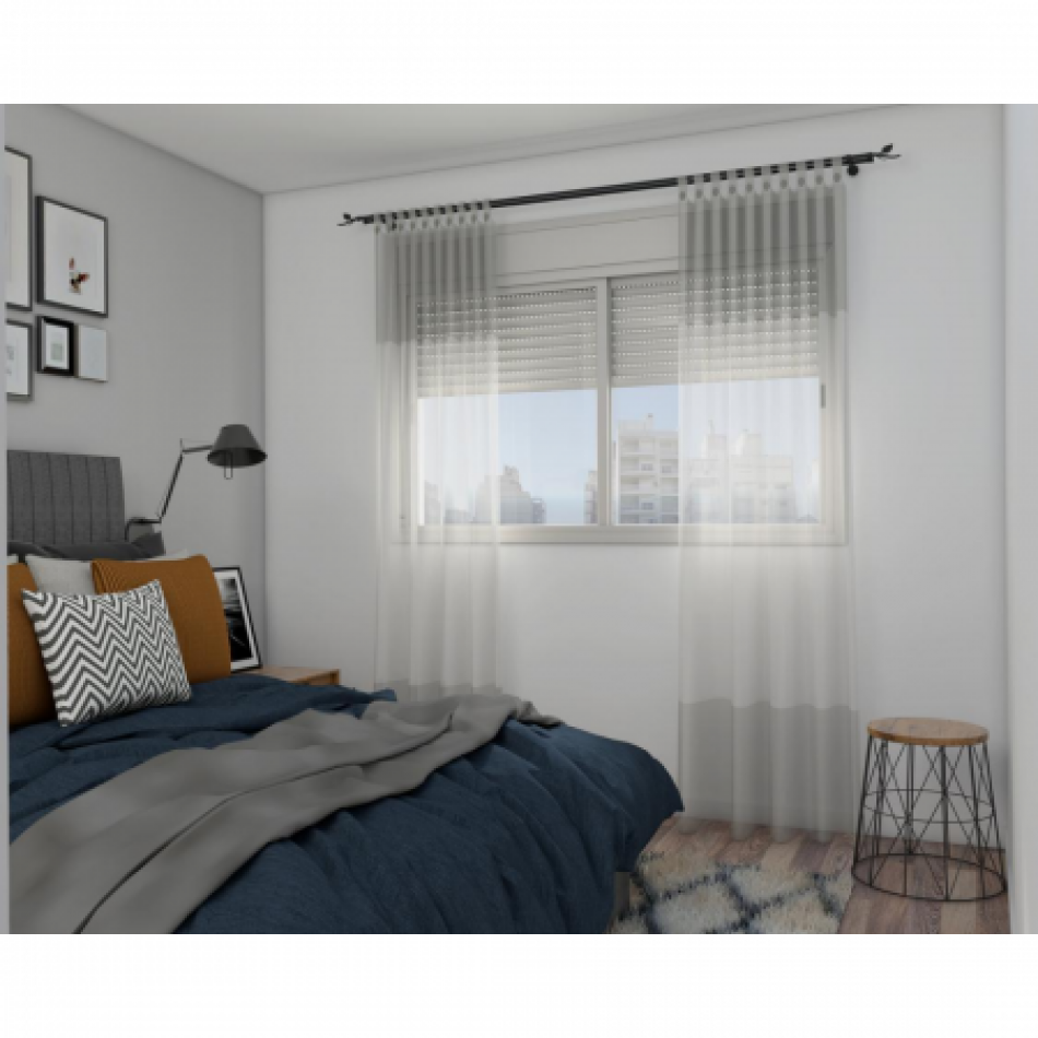 DEPARTAMENTO DE UN DORMITORIO CON BALCON AL FRENTE