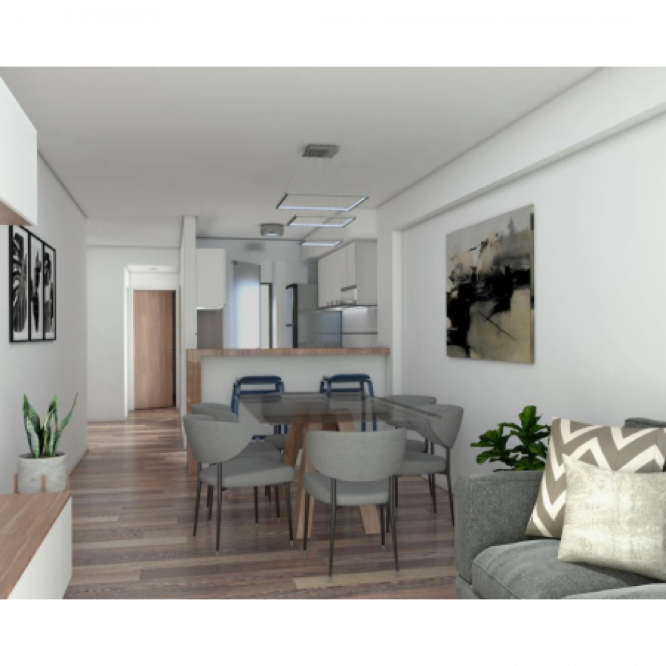 DEPARTAMENTO DE UN DORMITORIO CON BALCON AL FRENTE